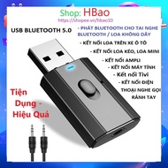 Usb Device bluetooth 5 0 Audio Transceiver For Computers, Laptops, Amplifiers, Television, Cars With Headphone Speaker Pull