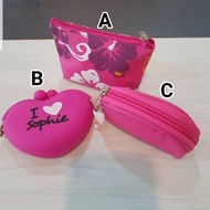 Coin purse  or lipstick pouch(1) rm5 ( 1set A,B,C for rm12)