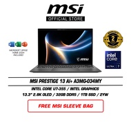 MSI Prestige 13 AI+ A3MG-034MY (13.3" 2.8K OLED/U7-355/32GB DDR5/1TB SSD/Intel Graphics/Win11/Ms Off
