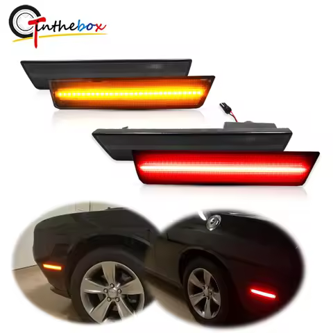 For Dodge Challenger 2008-2014 Car Accsesories For Dodge Charger Front Rear Bumper LED Side Marker L