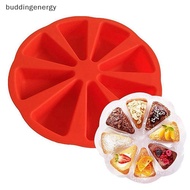 {BUDDI} 8 Cavity Silicone Portion Cake Mold DIY Triangle Cavity Cake Pan Pizza Slices Baking Molds K