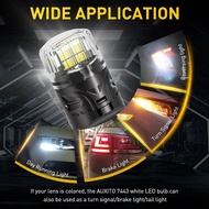 Caus 2X W21/5W LED W21W WY21W T20 7443 7440 Bulb P21W P21/5W DRL Reverse Lamp For Lada Largus Grant