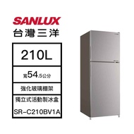 【結帳再x折】【含標準安裝】【SANLUX 台灣三洋】210L 都會小宅電冰箱 SR-C210BV1A (W1K4)
