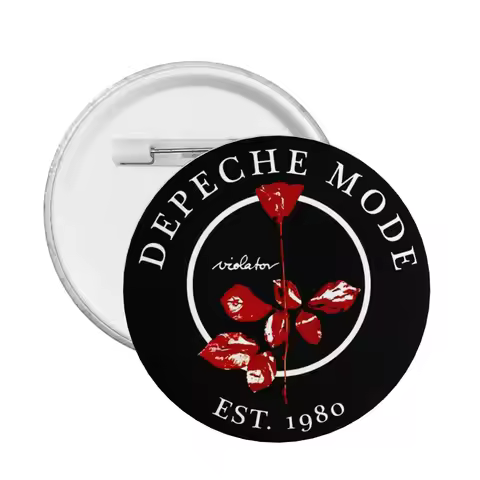 Electronic Rock Depeche Cool Mode Pin Back Buttons Customize Brooch Badge for Backpack Pinback Birth