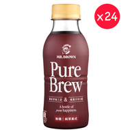 伯朗 - 原箱 (啡色)台灣MR BROWN伯朗咖啡Pure Brew純萃美式(無糖)原箱 樽裝 24x350ml #5248780 PURE BRWE AMERICANO