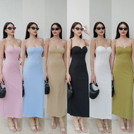 Intuon Frori dress / Color dress กรี้ดนี้มันเดรสงานแบรนด์มากๆ มีแบบสั้นค่า T-Shirtnista (INT1K)