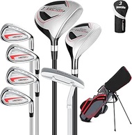 XDriveMax 8 Pieces Complete Mens Golf Club Set Right/Left Hand for Men Women Includes Stand Bag with