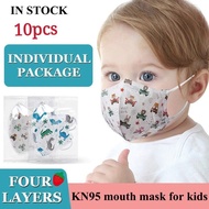 🇲🇾READY STOCK BABY MASK 10PCS KN95 kids 4ply 3d Face Mask Kids 4-PLY baby kn95 mask 0 3 years