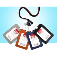 UHOO 6810 PU Leather ID card Ezlink Namecard card holder with matching lanyard