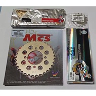 415-122L CREVON CHAIN, EX5 415 SPROCKET (CHAIN+SPROCKET) SPROCKET SET