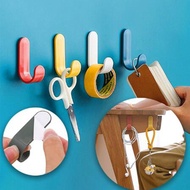 12PC Towel Hook Plastic Door Hanger Self Adhesive Wall Hanger Hat Racks Key Hanger Wall Organizer Ho