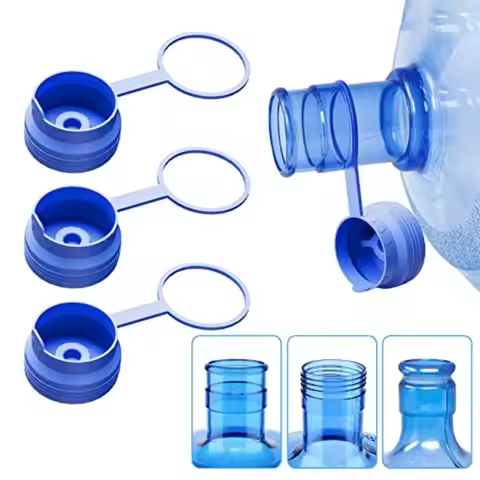 and Gallon Water Jug Cap Reusable, Food Grade Silicone Replacement Gallon Caps for mm Standard/Screw
