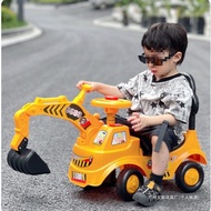 [48H Shipping] Children's Excavator Ride-On Toy Baby Toy Ride-On Car Sliding Twisting Car Large Exca