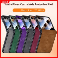 Luxury Vintage Sheepskin Leather Case For Motorola Razr 70 Ultra Moto Razr 60 Ultra 5G Magnetic Fold