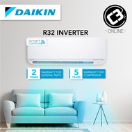 (WEST) WIFI- Daikin 1.0HP 1.5HP 2.0HP 2.5HP Aircond - Inverter Wall Mounted (R32) Air Conditioner