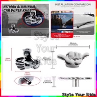 Rear Wiper Knob Glanz Hitman Hangloose Chrome Wiper Hat universal jazz perodua myvi kancil kenari al