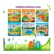Combo 6 quyển: Công Viên Khủng Long - dán hình phát triển IQ - EQ - CQ (Sách thiếu nhi- Dán hình)