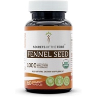 Secrets of the Tribe Fennel Seed USDA Organic | Made with Vegetarian Capsules and Certified Organic 