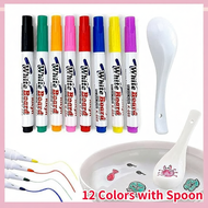Magical Water Painting Pen Floating Pen Doodle Pen Whiteboard Marker Water Drawing Pen with Spoon