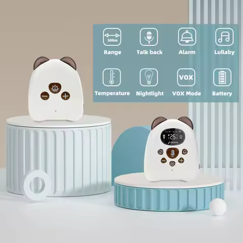 V50 2.4GHz Wireless Baby Monitor Audio Small Portable Babyphone Monitor Two-way Audio Function Inter