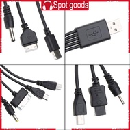 WIN 10 in 1 USB Multi Charger USB Cables for Mobile phones USB Charging Cord 20CM 7 87in