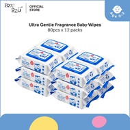 BZU BZU Ultra Gentle Fragrance Free Baby Wet Wipes (80 Pcs x 12)