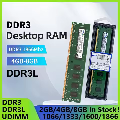 SAMSUNG Memory Desktop Ram DDR3 8GB 1600mhz RAM Desktop Memory PC3 4GB 12800U 240Pin 1.5V NO ECC DDR