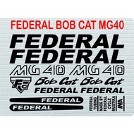 Federal bobcat mg40 bicycle cutting sticker