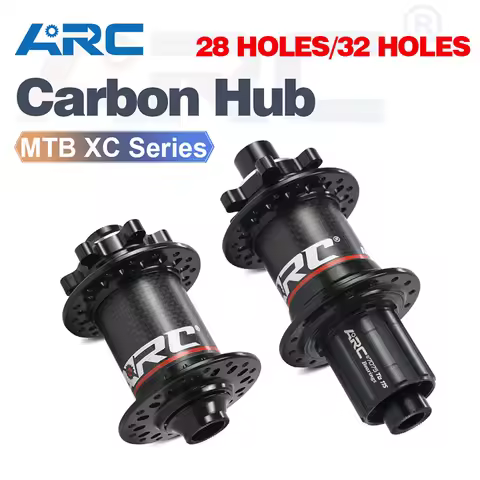 ARC Carbon Fiber Bicycle Disc Hub, 28 / 32 Holes, 6 Sealed Bearing Hub, Front 9x100, 15x100 Rear 10x