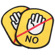 hoxt342 1/2pcs Puppy Label Collar Identification Decal Dog Tags Id Do Not Touch Sign Decals Engraved