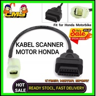 HONDA Motorcycle scanner cable obd2 to 4 pinHONDA. Motorcycle scanner connector