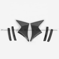 Front Bumper Canard 3 Pcs for HONDA CIVIC TYPE R MK5 FK7 FK8 17 onwards Civic Type R FK8 JS-S Type R