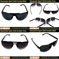 Lalissa Aviator Sunglasses Stainless Steel Men