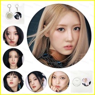 BABYMONSTER AHYEON Tinplate Badge Mirror Keychain RUKA Bags Pendant Accessories