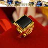 Counter models pure 916 gold ring men's models long-lasting yellow 916 gold source jewelry agate rin
