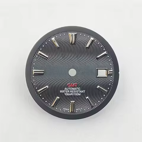 34mm NH34 dial mechanical watch Presage dive watch dial GMT dial titanium alloy parts for Seiko mod