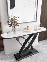 Accessible Luxury Normcore Stone Plate Console Tables Modern Living Room Console Entrance Foyer Corr