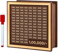 Money Saving Box for Kids and Adults | Wooden Money Bank with Lock | Big Size Piggy Bank 2 Lakh Targ