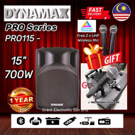Dynamax Pro Series PRO115 15inch Portable Speaker PA System Bluetooth UHF Wireless Mic 15" (New With MCMC) With Speaker Stand
