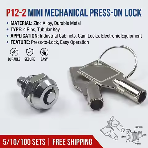 KRE 5Sets 12MM Press Lock P12-21 Billboard Small Plum Blossom Locking Light Box Telescopic Mechanica