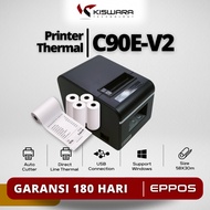 Eppos C90E-V2 58mm AutoCutter Desktop Printer with 5 Paper Rolls