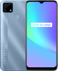 realme C25 สมาร์ทโฟน หน้าจอ 6.5 นิ้ว Helio G70 Octa Core  หน่วยความจำ RAM 4 GB  ROM 64 GB  แบตเตอรี่ 6,000 mAh