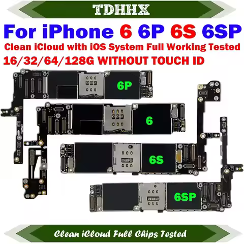 Working Free iCloud Logic Board Good For iPhone 6 6S Tested Motherboard for iPhone 6Plus 6SPlus 5.5i