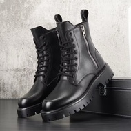 Genuine Exported Cowboy men's high-top boots with side zipper Cowboy Boots
