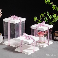 4Inch6Inch8Inch10Inch12Inch Birthday Cake Box Transparent 4inch 6inch Double Layer Heightened Baking