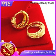 Birthday Gift for Women Korean Style Earring for Women Anting Emas 916 Original Malaysia Earing Set for Girls Earing