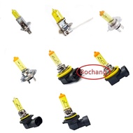 bochang Car Halogen Bulb 12V 55W 60W Yellow 1 PCS H1 H3 H4 H7 H11 9005 HB3 9006 HB4 Car Headlight Fo