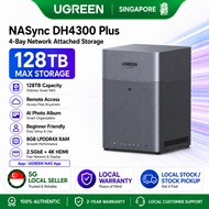 UGREEN NASync DH4300 Plus 4-Bay Desktop NAS, Support Capacity 120TB (Diskless), Remote Access, AI Ph