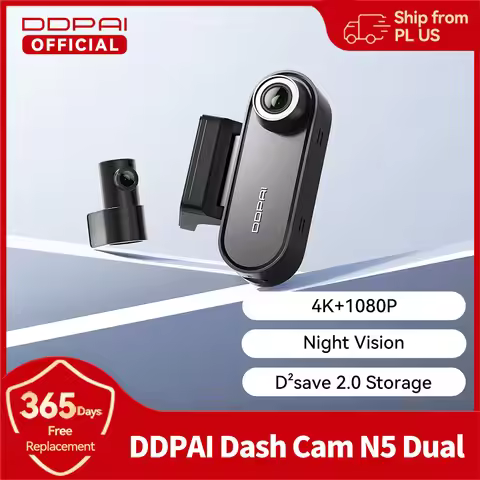 DDPAI Dash Cam N5 Dual Front and Rear 4K Ultra HD Resolution Dash Camera NightVIS ADAS GPS Auto reco