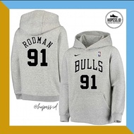 CHICAGO BULLS - DENNKS RODMAN NIKE NBA HWC COTTON PULLOVER HOODIE